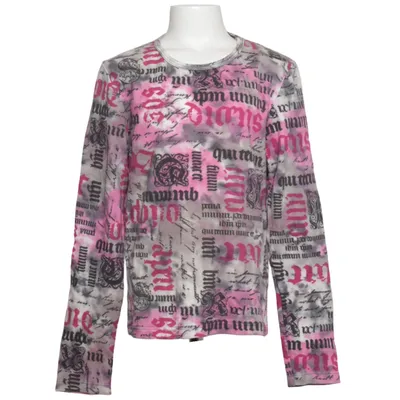 Long sleeve T-shirt (Pink, Gray, White) from Trigema Cotton, Elastane