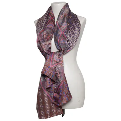 Suit scarf (Brown, Blue, Multicolored) from Romano Polyester