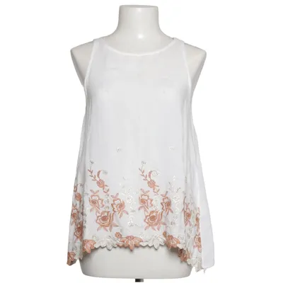 Top (White, Brown) from Anel Viscose