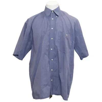 Chemise à manches courtes (Bleu, Blanc) de Hatico