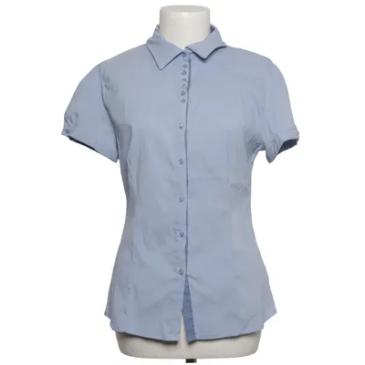 Chemise à manches courtes (Bleu) de Melya Melody Coton, Élasthane, Polyester