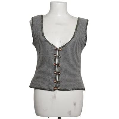 Vest (Gray) from Almsach Polyamide, Wool