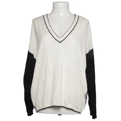 Pullover (Hvid, Sort) fra My Twin Twinset Bomuld, Polyamid, Viscose