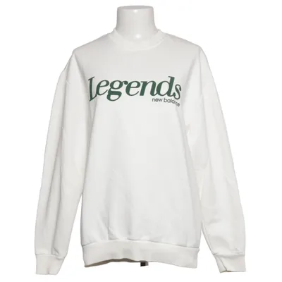 Sweatshirt (White) from New Balance Cotton, Polyester