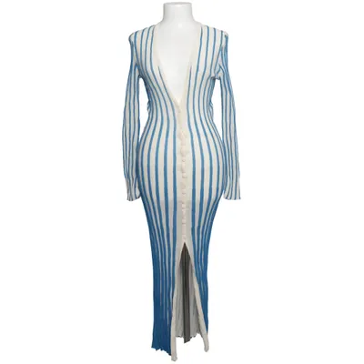 Långklänning (Vit, Blå) från Jacquemus Bomull, Polyamid