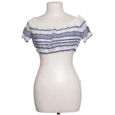 Crop top (Hvid, Blå) fra LemLem