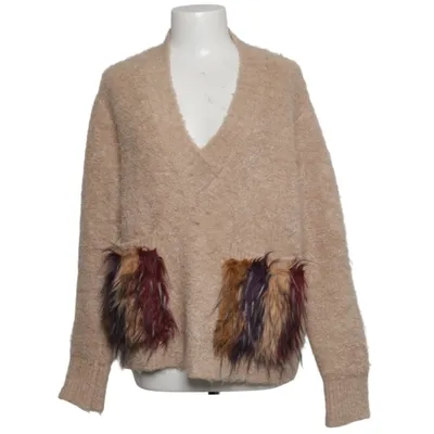 Cardigan (Beige, Multicolore) de Zara Knit Acrylique, Élasthane, Mohair, Polyamide, Laine