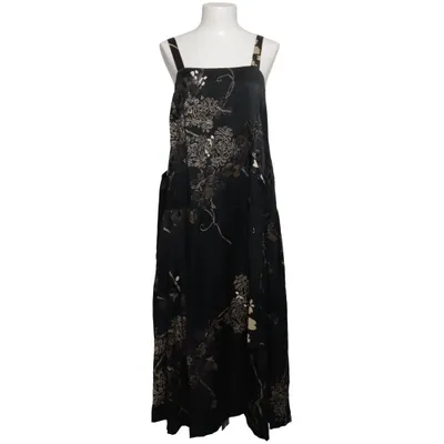 Robe (Noir, Or) de Dries van Noten Soie
