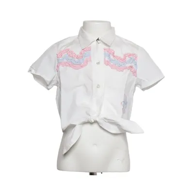 Kortärmad skjorta (Vit, Flerfärgad) från Amore Bomull