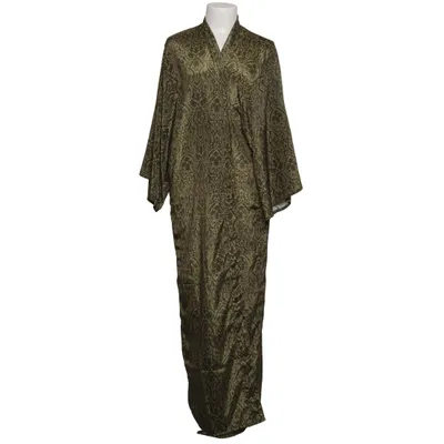 Dressing gown (Brown, Green) from Veena Silk, Viscose