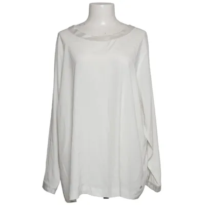 Bluse (Hvid) fra Walbusch Elastan, Silke
