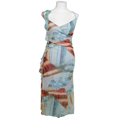 Dress (Blue, Brown, Multicolored) from Made in italy Elastane, Polyamide