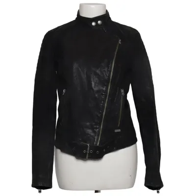 Bikerjacke (Morgan) von Pepe Jeans Baumwolle, Leder, Polyester