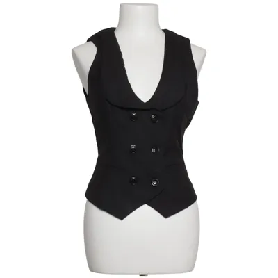 Suit vest (Black) from Belle Poque Polyester, Viscose