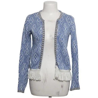 Cardigan (Blue, White) from Rich & Royal Acrylic, Cotton