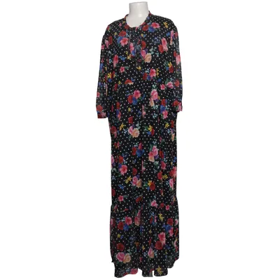 Maxi dress (Black, Multicolored) from Yoek Elastane, Polyester