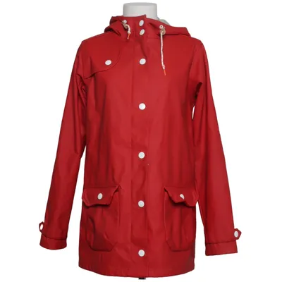 Raincoat (Red, Gray) from Denbe Cotton, Polyester, Polyurethane