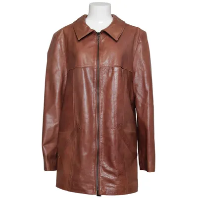 Leather coat (Brown) from AMS