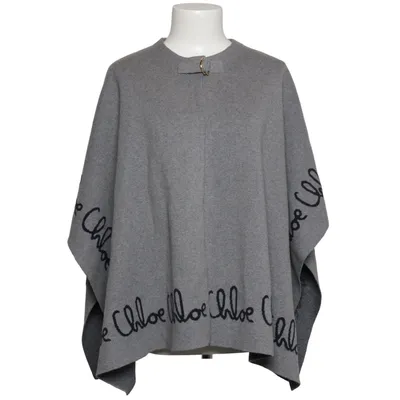 Poncho (Grijs) van Chloé Katoen, Wol
