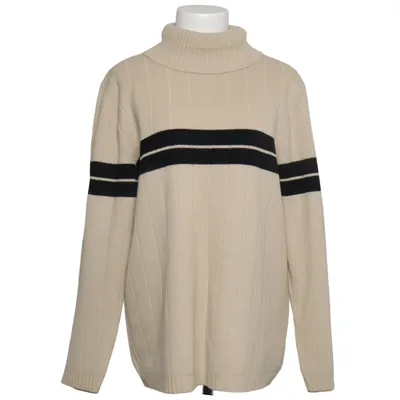 Pul à col roulé (Beige, Noir) de Fashion Collection Viscose