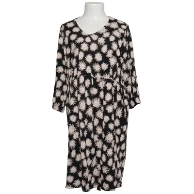 Dress (Black, White) from Ulla Popken Cotton