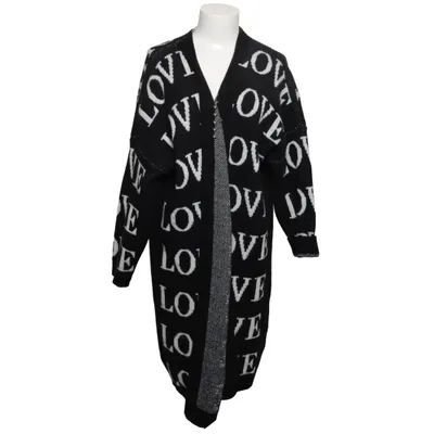 Cardigan (Noir, Blanc) de GS Polyamide, Laine