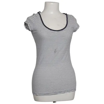 T-shirt (Blanc, Bleu) de Camaïeu Coton