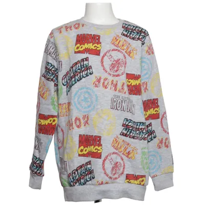 Collegetröja (Grå, Flerfärgad) från Marvel Bomull, Polyester
