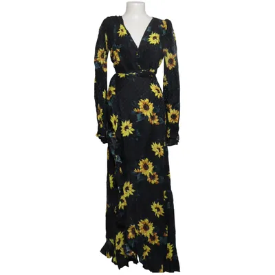 Wrap dress (Black, Yellow, Multicolored) from The Kooples Silk, Viscose