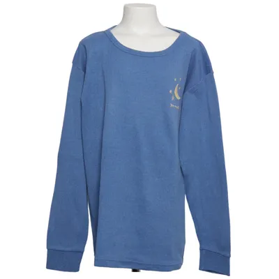 Langærmet t-shirt (Blå) fra Thermo Bomuld, Polyester