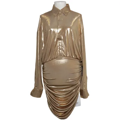 Kjole (Guld) fra Norma Kamali Elastan, Polyester