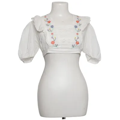Dirndlblus (Vit, Flerfärgad) från Reclaimed Vintage