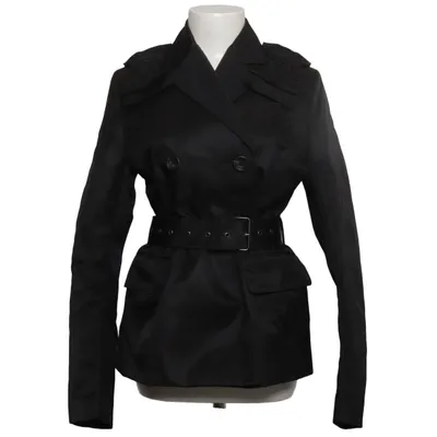 Trenchcoat (Zwart) van Prada Acryl, Katoen, Polyamide, Polyester, Zijde, Viscose
