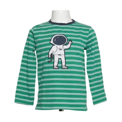 Långärmad t-shirt (Grön, Vit) från Topolino Elastan, Ekologisk bomull