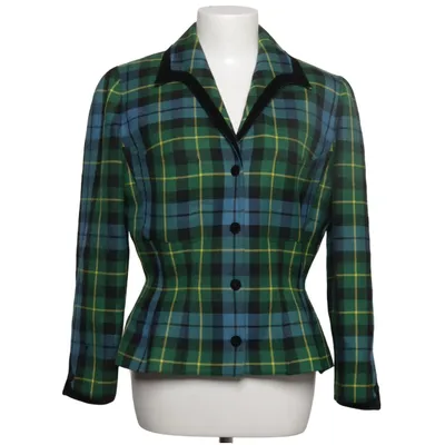 Blazer (Groen, Blauw, Zwart) van Thierry Mugler Katoen, Wol
