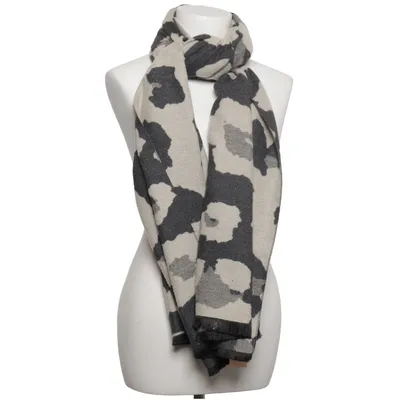 Scarf (Gray, Beige) from James Lakeland Polyester, Viscose