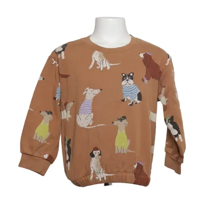 Sweatshirt (Bruin, Meerkleurig) van Lindex Kids Katoen, Polyester