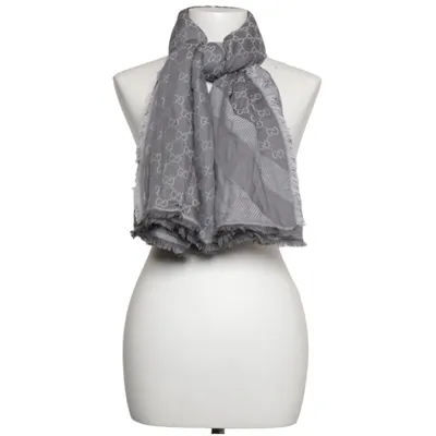 Scarf (Gray) from Gucci Silk, Wool