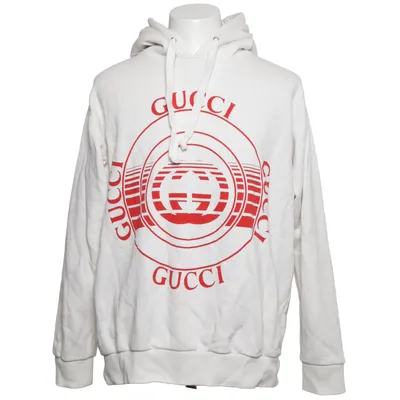 Huvtröja (Vit, Röd) från Gucci Bomull