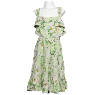 Klänning (Grön, Flerfärgad) från Alémais Bomull, Linne