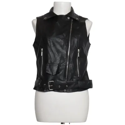 Bikervest (Sort) fra Shein Polyurethan