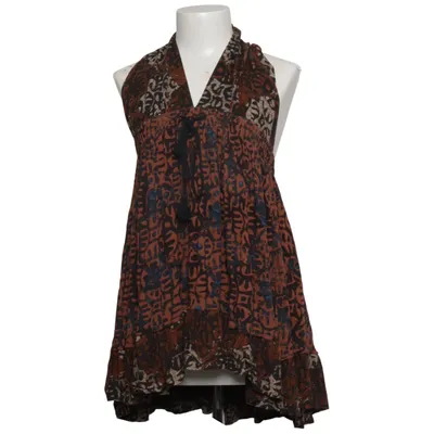 Halterneck-kjole (Brun, Blå, Flerfarvet) fra Free People Viscose