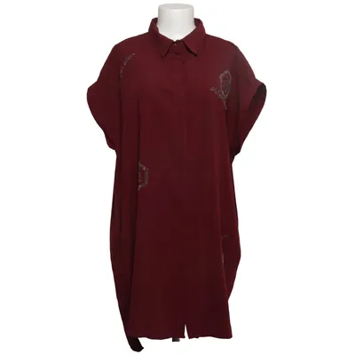 Robe chemise (Rouge) de Philipp Plein Polyester, Viscose