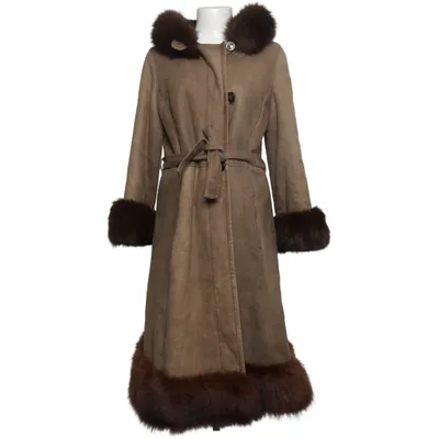 Veste en peau de mouton retournée (Beige, Marron) de Loewe