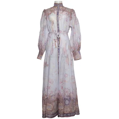 Maxi jurk (Lila, Beige, Meerkleurig) van Zimmermann Katoen