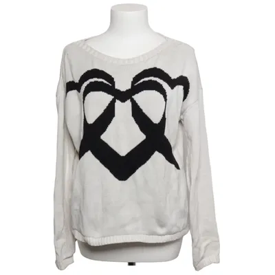 Tröja (Vit, Svart) från Alba Moda Akryl, Bomull