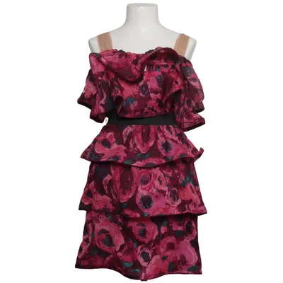 Cocktailkleid (Pink, Lila, Mehrfarbig) von Lanvin x H&M Polyamid, Seide