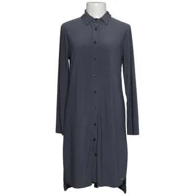 Robe chemise (Gris) de Angelle Milan Élasthane, Polyester, Viscose