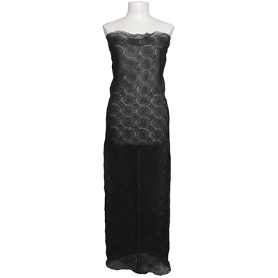 Robe longue (Noir) de Gianni Versace Élasthane, Polyamide