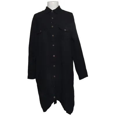 Shirt dress (Black) from Anself Cotton